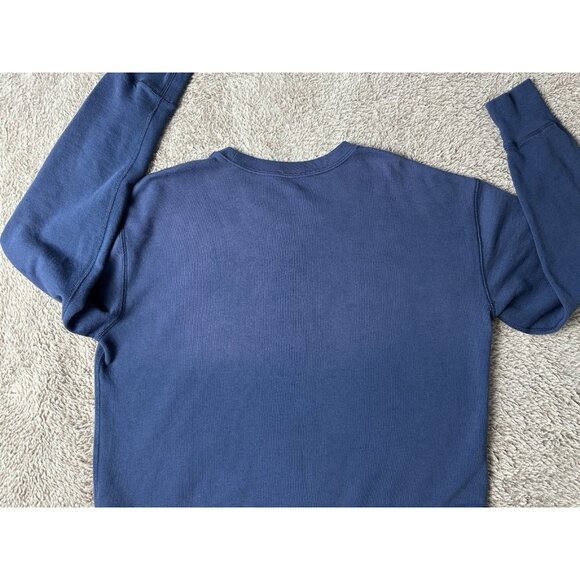 Polo Ralph Lauren Horse Logo Blue Fleece Lined SO SOFT Sweatshirt Size M - Picture 14 of 14